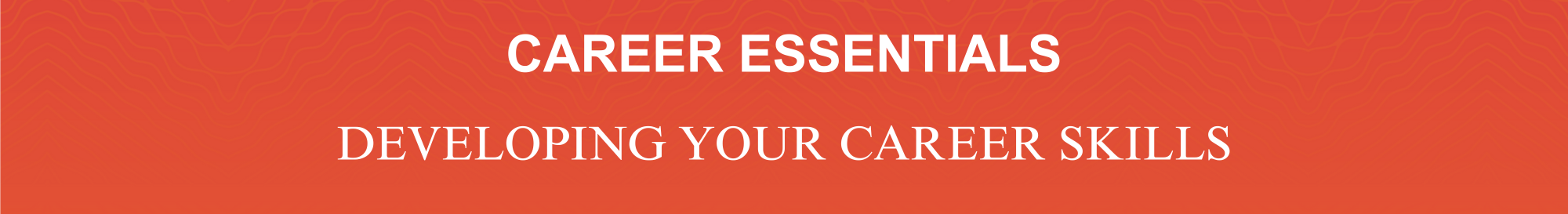 Career Essentials: Developing your career skills