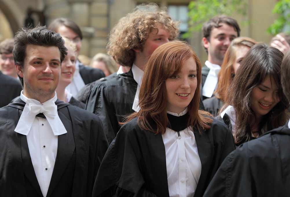 Students on graduation day Students on graduation day