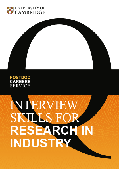 Interview Skills for Research in Industry Interview Skills for Research in Industry